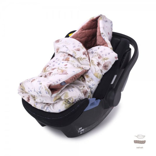 Pram | Car seat swaddle blanket for 3/5 point car seat belt, organic cotton baby swaddle, organic cotton baby blanket, travel blanket, velvet baby blanket, baby wrap, handmade baby blanket, baby travel accessories, baby travel 